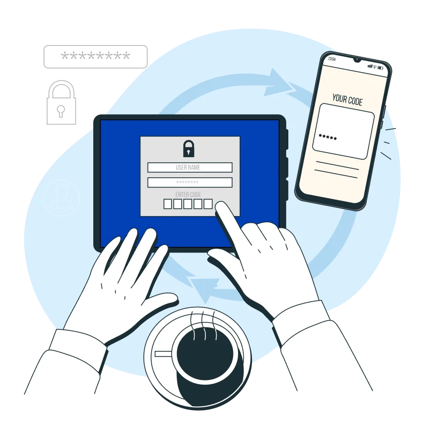Member completing device biometric authentication